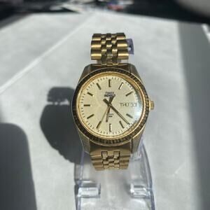 Vintage Timex Men’s Presidential 33mm Gold tone Indiglo